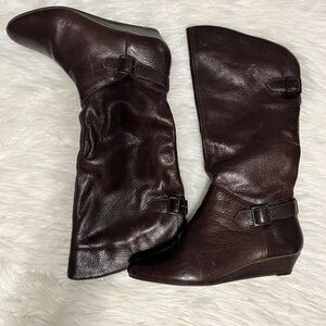 Leather Brown Boots Cathy Jean